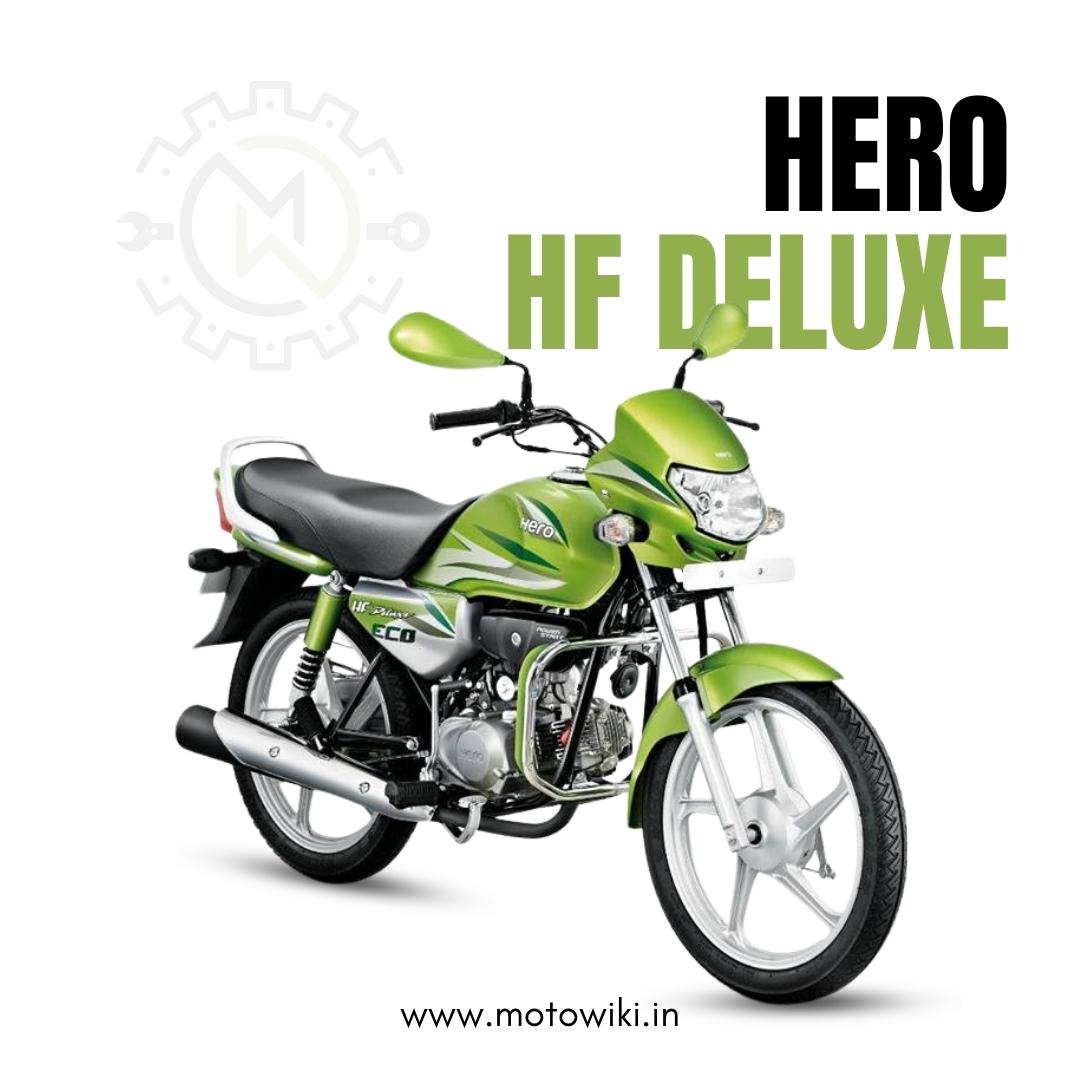 Hero HF Deluxe commuter bike with fuel-efficient 97.2cc engine