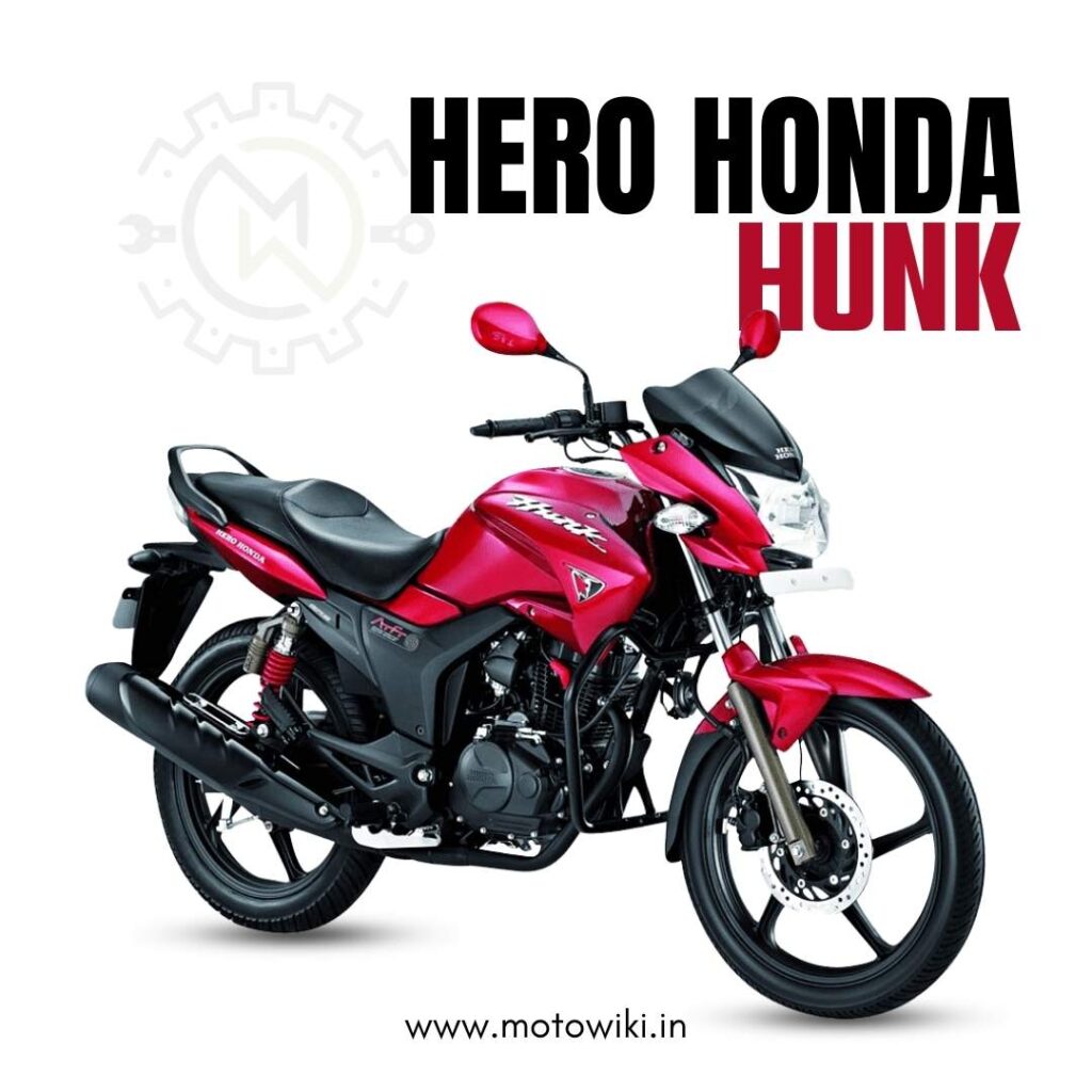 Hero Honda Hunk muscular commuter bike with 150cc engine and sporty design