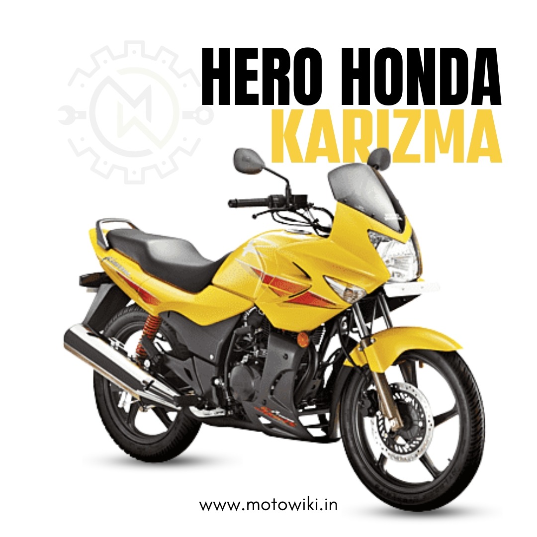 Hero Honda Karizma sports tourer with a powerful 223cc engine and stylish design