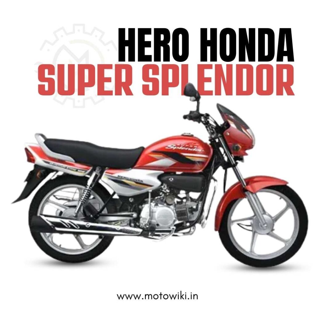 Hero Honda Super Splendor commuter bike with fuel-efficient engine and stylish design
