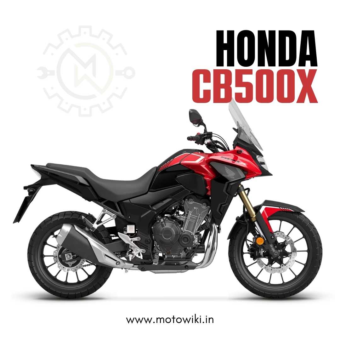 Honda CB500X adventure touring motorcycle with long-travel suspension