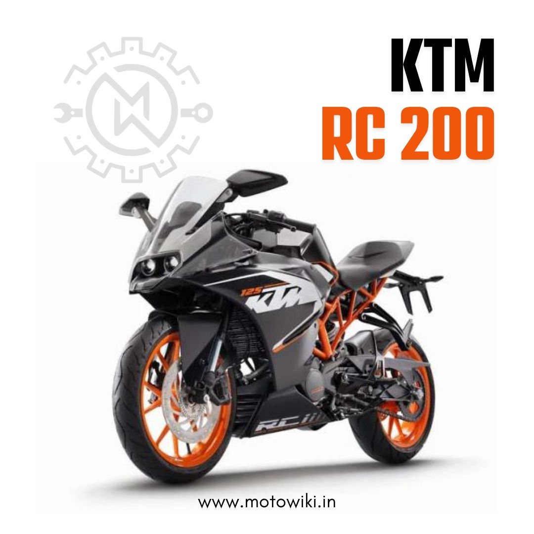 2014 KTM RC 200 fully-faired sports bike with 200cc engine and aggressive design