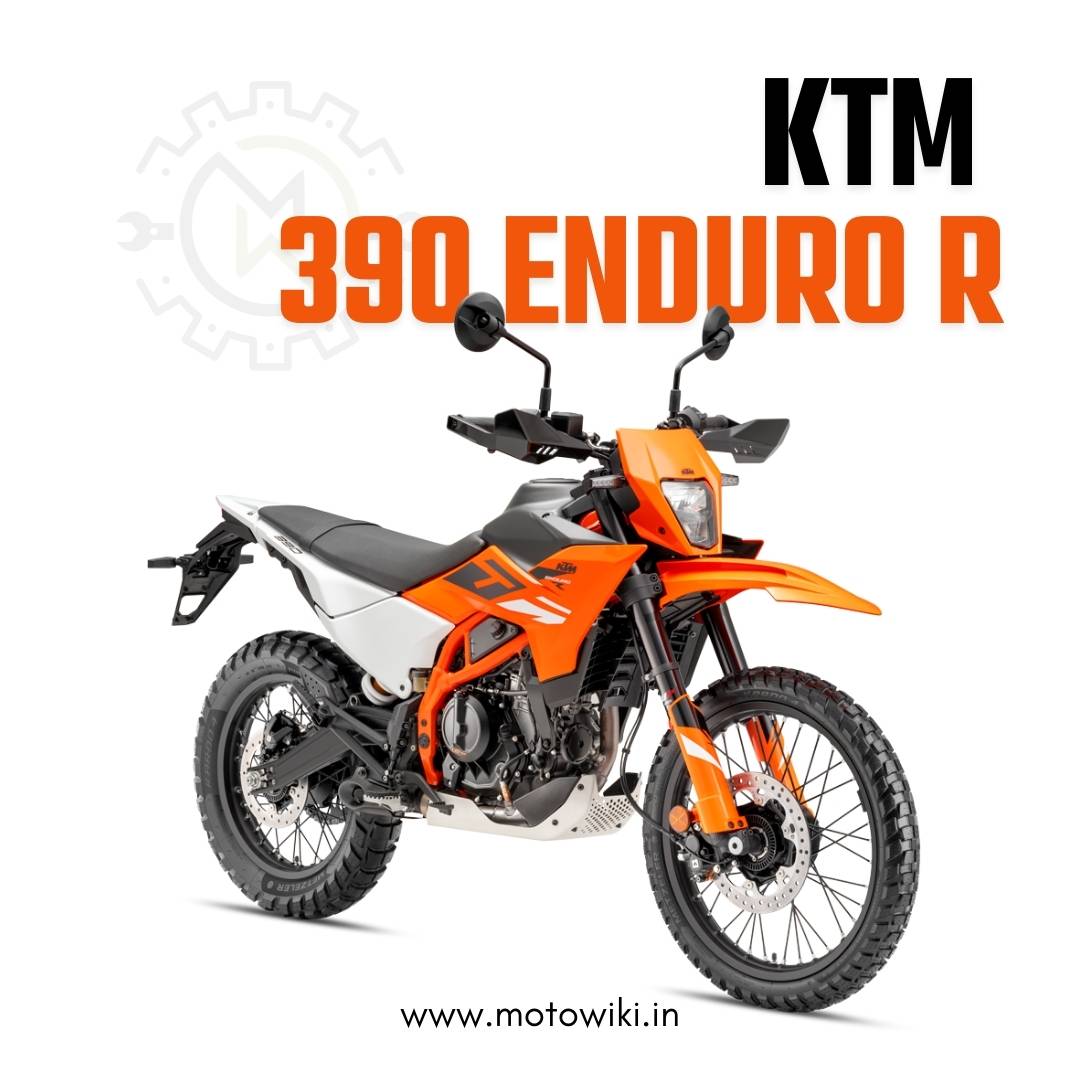 KTM 390 Enduro R adventure motorcycle with off-road design and 373cc engine