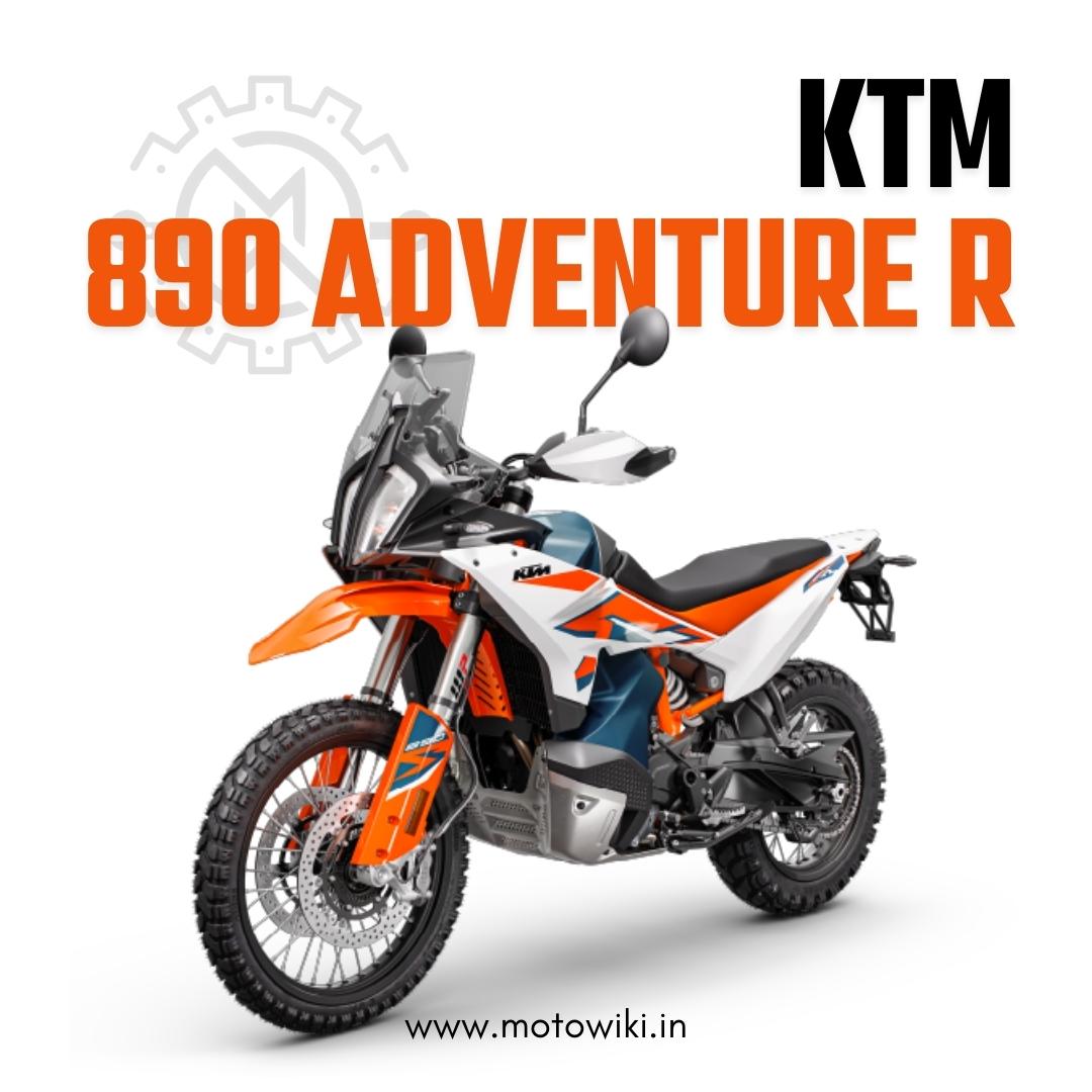 KTM 890 Adventure R motorcycle with 889cc engine and off-road setup